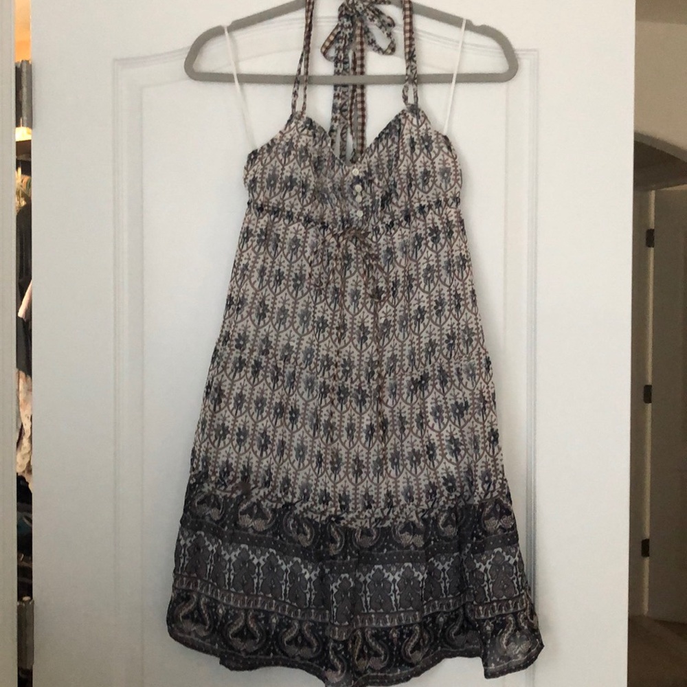 AE printed halter dress